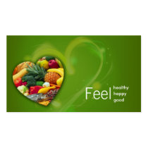 Healthy life  business card business cards