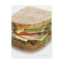 Healthy sandwich postcard