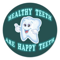 Healthy Teeth Are Happy Teeth Sticker