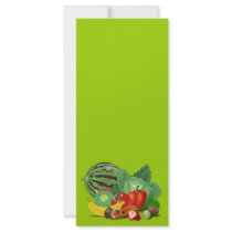 healthy_Vector_Clipart FRUITS VEGETABLES gardening Rack Card