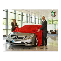 HealthyCoffee Mercedes Postcard