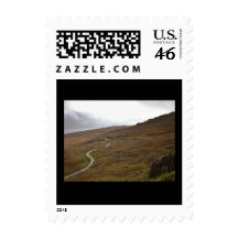 Healy Pass, Winding Road in Ireland. Stamps