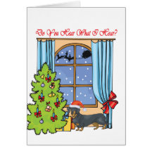 hear dachshund cards