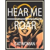 cat woman, feline fatale, hear me roar, cute, girly, super villain, theif, dc comics, gotham city, Foto skulptur med brugerdefineret grafisk design