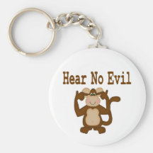 Hear No Evil Keychain