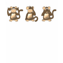 Hear No Evil Monkeys t-shirts
