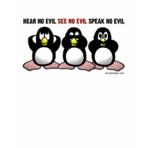 Hear No Evil Penguins t-shirts