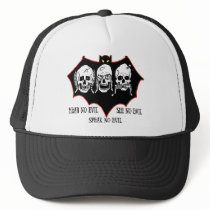 Hear no evil, see no evil, speak no evil hats