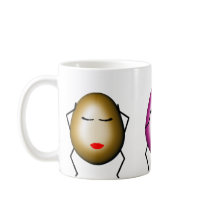 Hear No See No Speak No Eggs mugs by FishCastle Hear No See No Speak No Eggs mugs