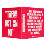 "...hear our hiss.." lyrics for patriots Binder