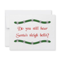 Hear Santa's sleigh bells? Christmas tees & gifts Invite