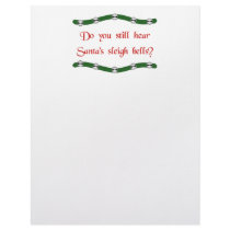 Hear Santa's sleigh bells? Christmas tees & gifts letterhead