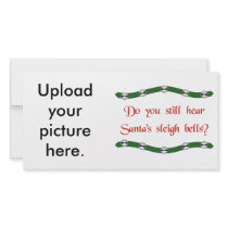 Hear Santa's sleigh bells? Christmas tees & gifts photo cards
