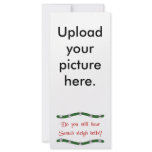 Hear Santa's sleigh bells? Christmas tees &amp; gifts Rack Card