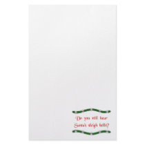 Hear Santa's sleigh bells? Christmas tees & gifts stationery