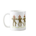 Hear, See, Speak No Evil Sock Monkeys mugs