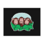 hear speak see no evil monkeys postcard