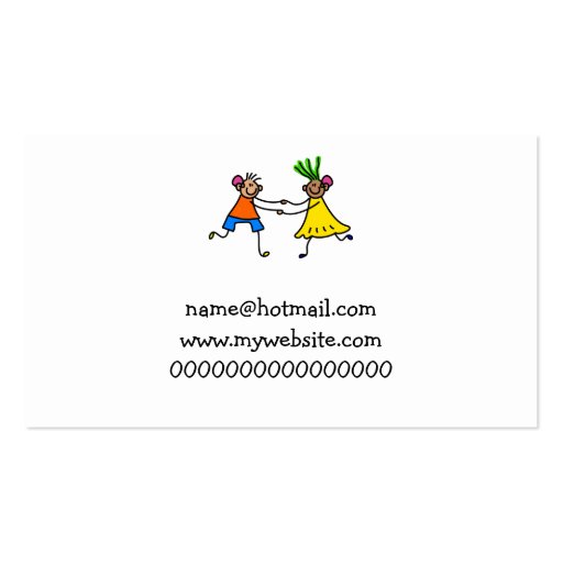 Hearing Aid Kids Business Card (back side)