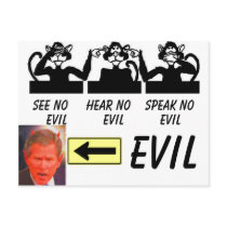 hearnoseeno_funny, SATAN, arrow, see no     Hea... postcards