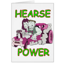 Hearse Power Greeting Cards