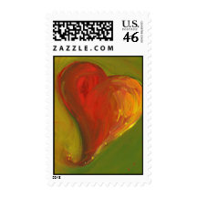heart- #1 postage stamps