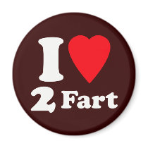 Heart 2 Fart Pass the Gas Silent Deadly Love Fridge Magnet