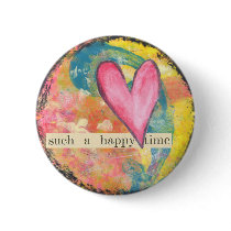 heart abstract pin button