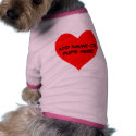 Heart, ADD NAME OF PUPS HERE pet clothing by KissMeIm Heart, ADD NAME OF PUPS HERE pet clothing