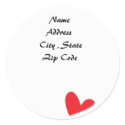 Heart  -Address Labels stickers