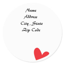 Heart  -Address Labels stickers