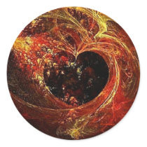 Heart a'Fire Stickers
