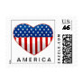 HEART AMERICAN FLAG STAMP