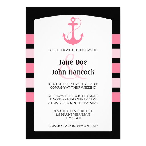 Heart Anchor Invites (front side)