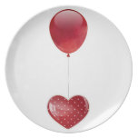 Heart and balloon plates