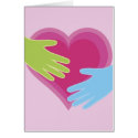 Heart and hands card