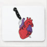 heart and knife mouse pads