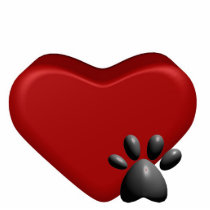 Heart and Paw Cut Out
