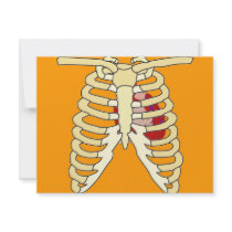 Heart and Ribs invitations by HalloweenSpirit Heart and Ribs invitations