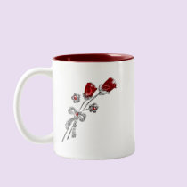 Heart and Roses Mug mugs