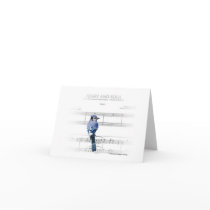 Heart and Soul - Blue Jay Note Card by Meadowfoam Heart and Soul - Blue Jay Note Card