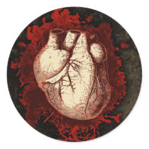 Heart and Spatter stickers by opheliasart Heart and Spatter stickers