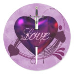 Heart and Sword stickers