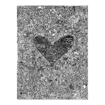 "Heart and Symbols" LARGE Poster