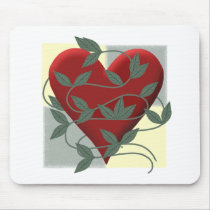 Heart and Vine mousepads