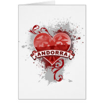 Heart Andorra Greeting Card