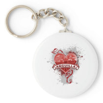 Heart Anguilla Keychains