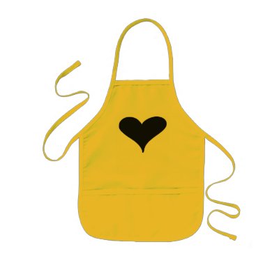 heart apron for the little chef! by rubymonkey
