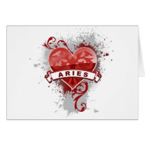 Heart Aries Greeting Cards
