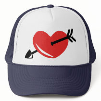 Heart arrow hats by Thinkdifferent Heart arrow hats