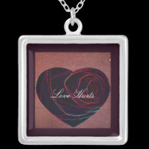 Heart Art-Love Hurts necklaces